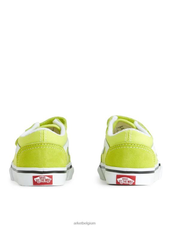ARKET schoenen 0DXJP1393 Fel groen vans old skool klittenbandsneakers voor peuters kinderen