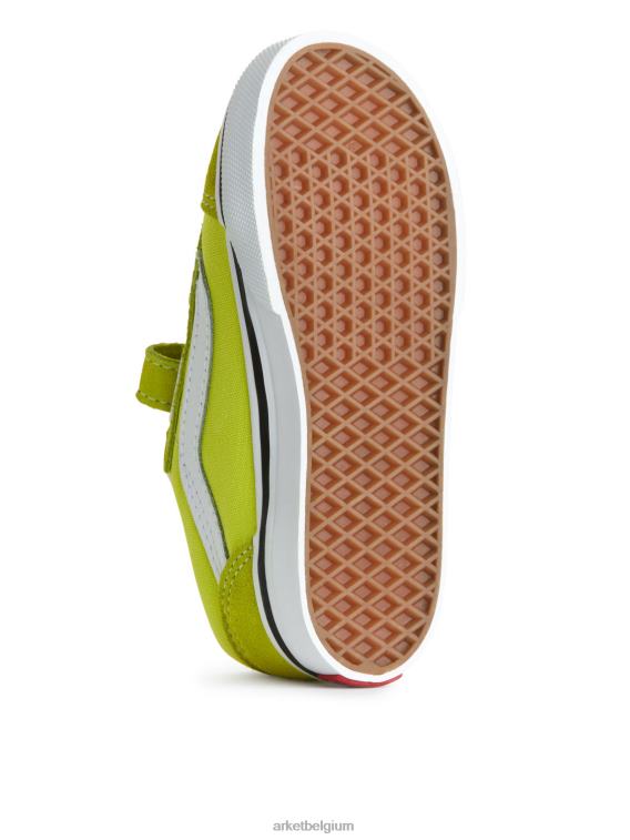 ARKET schoenen 0DXJP1393 Fel groen vans old skool klittenbandsneakers voor peuters kinderen