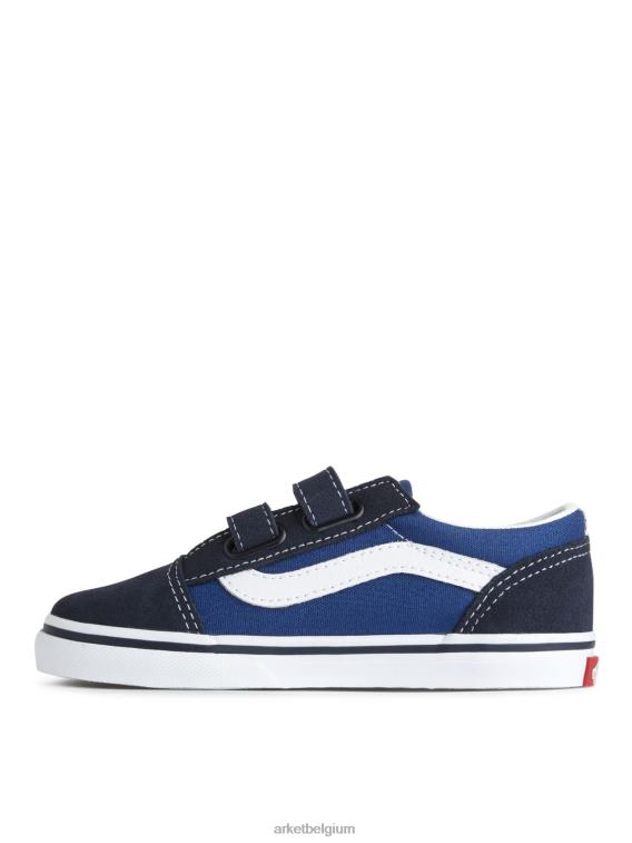 ARKET schoenen 0DXJP1398 donkerblauw/wit vans old skool klittenbandsneakers voor peuters kinderen