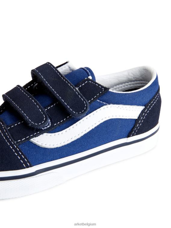 ARKET schoenen 0DXJP1398 donkerblauw/wit vans old skool klittenbandsneakers voor peuters kinderen