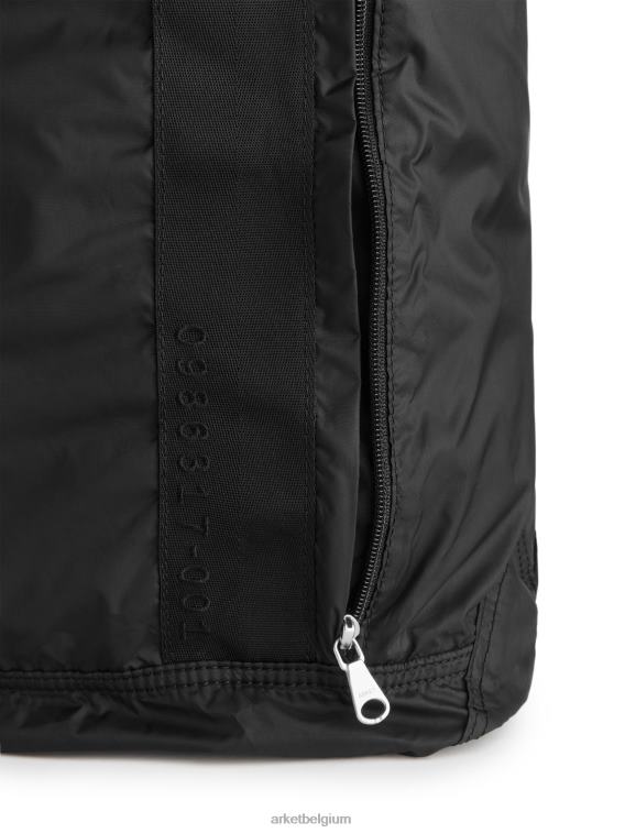 ARKET Tassen 0DXJP1289 zwart opvouwbare 2-weg rugzak unisex