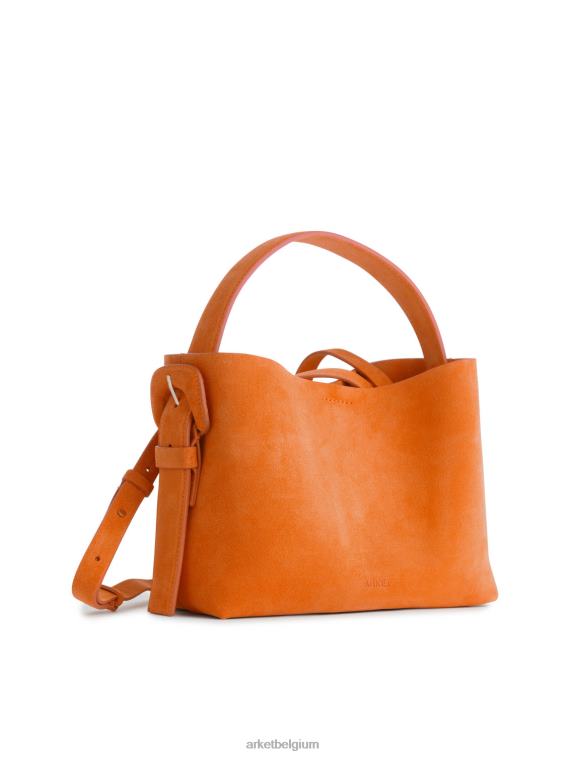 ARKET Tassen 0DXJP741 oranje suède crossbodytas unisex