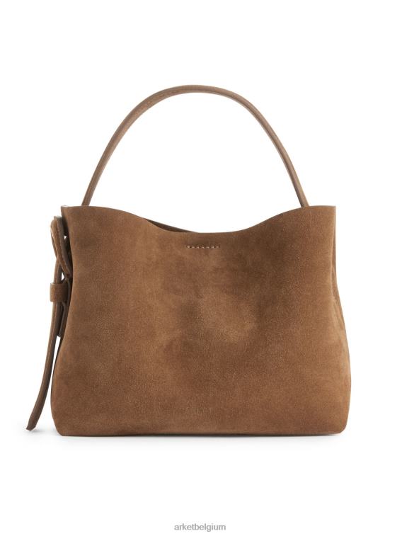 ARKET Tassen 0DXJP742 bruin suède crossbodytas unisex