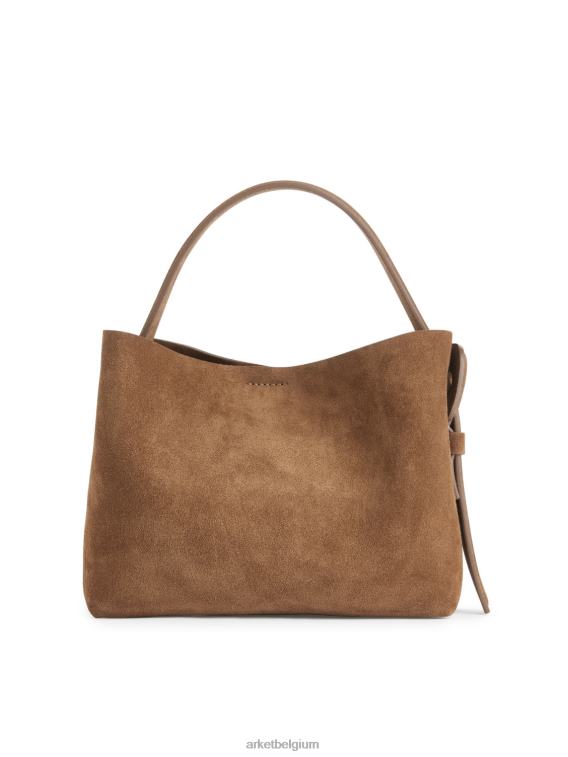 ARKET Tassen 0DXJP742 bruin suède crossbodytas unisex
