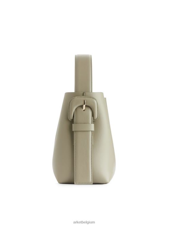 ARKET Tassen 0DXJP743 licht kakigroen leren crossbodytas unisex