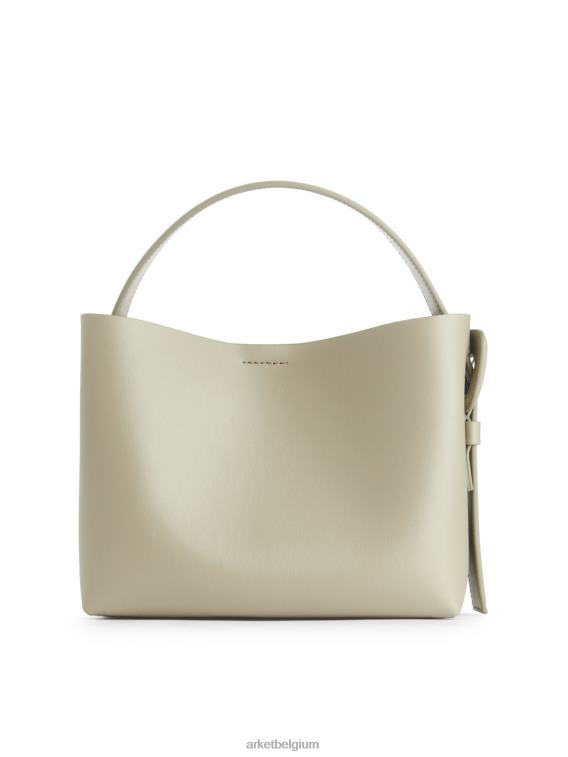 ARKET Tassen 0DXJP743 licht kakigroen leren crossbodytas unisex