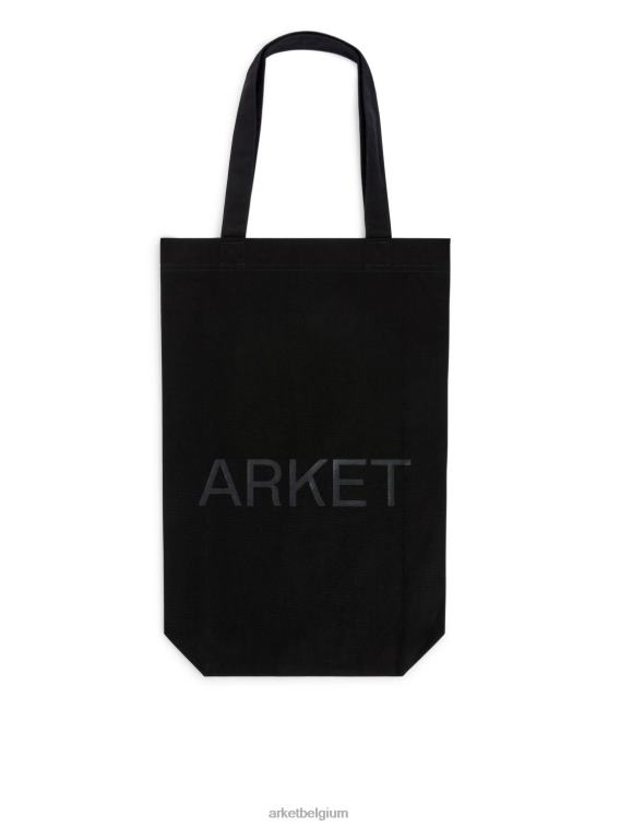 ARKET Tassen 0DXJP747 zwart canvas draagtas unisex