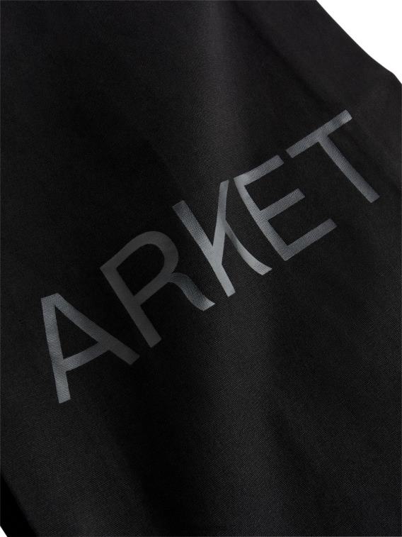 ARKET Tassen 0DXJP747 zwart canvas draagtas unisex