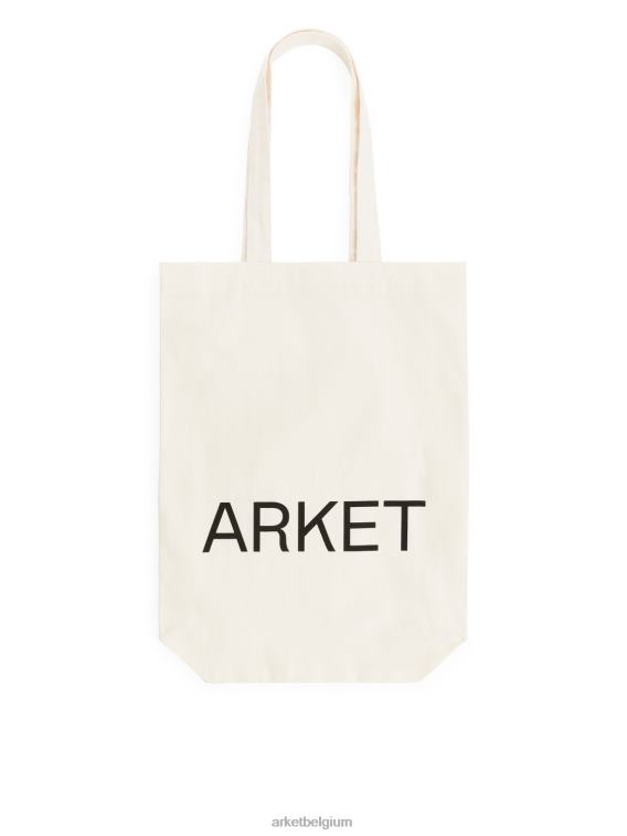 ARKET Tassen 0DXJP755 gebroken wit canvas draagtas unisex
