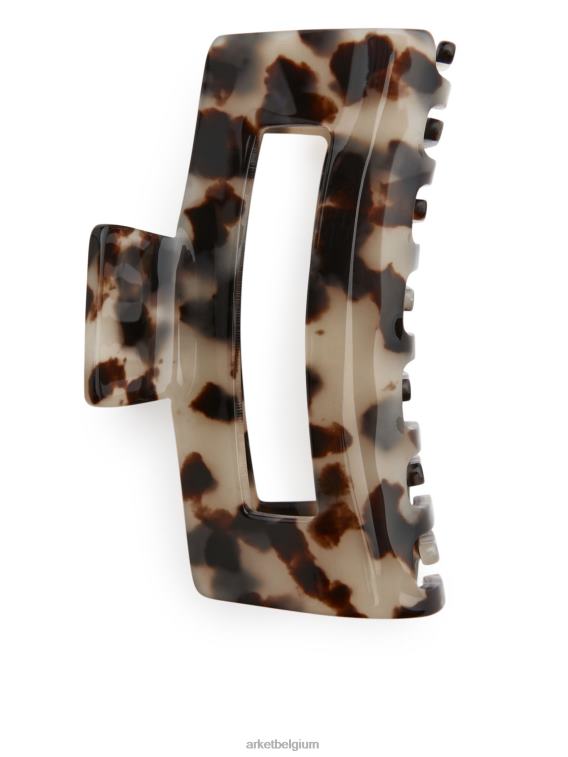 ARKET accessoires 0DXJP847 beige/bruin grote haarklauw vrouwen