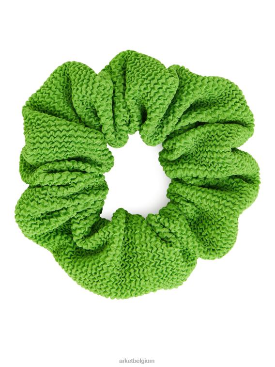 ARKET accessoires 0DXJP857 Fel groen gekreukelde scrunchie vrouwen