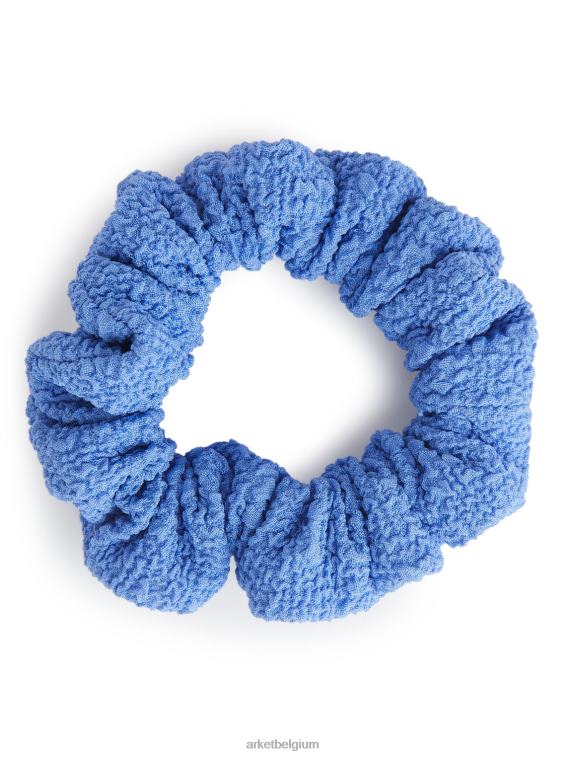 ARKET accessoires 0DXJP860 blauw getextureerde scrunchie vrouwen