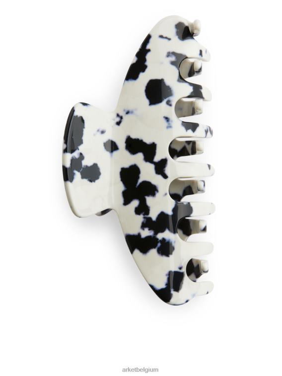 ARKET accessoires 0DXJP863 gebroken wit/zwart grote haarklauw vrouwen