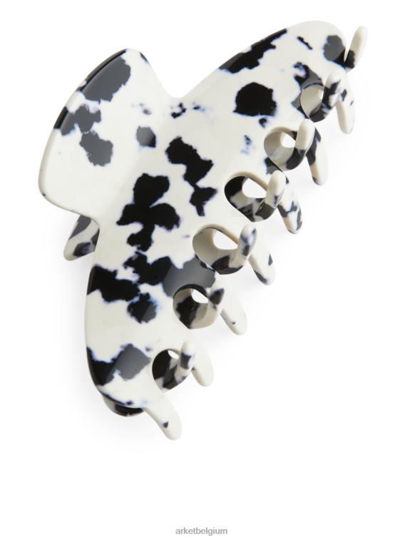 ARKET accessoires 0DXJP863 gebroken wit/zwart grote haarklauw vrouwen