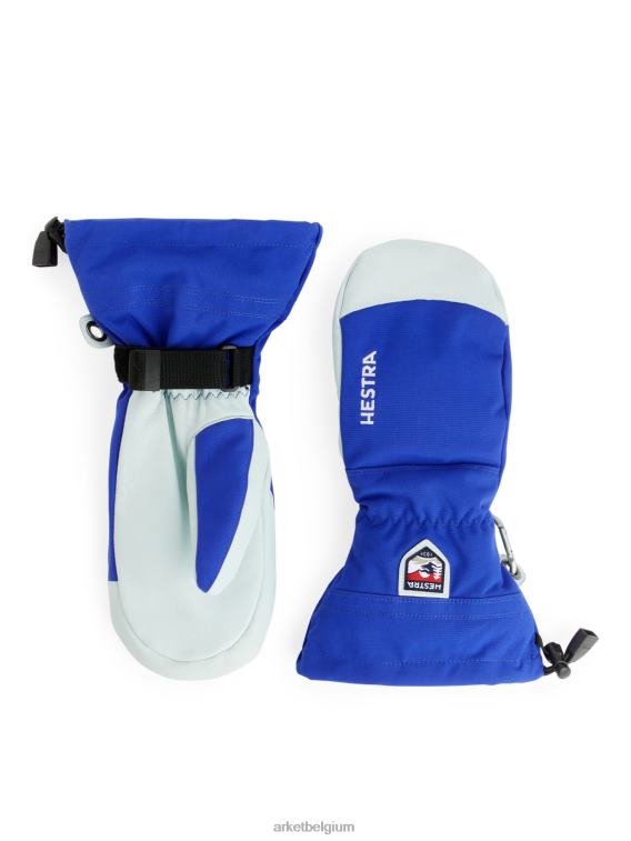 ARKET accessoires 0DXJP883 helder blauw/wit hestra legerleren skiwanten vrouwen