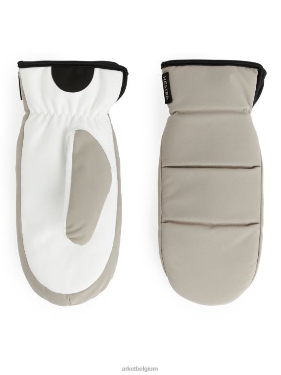 ARKET accessoires 0DXJP884 beige/wit hestra booghandschoen vrouwen