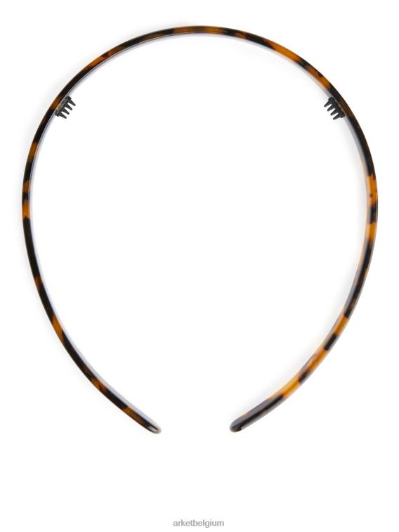 ARKET accessoires 0DXJP873 bruin/schildpad schildpad hoofdband vrouwen