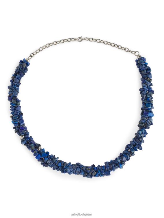 ARKET accessoires 0DXJP776 blauw edelsteen ketting vrouwen