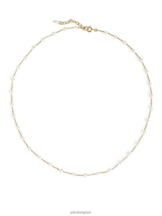 ARKET accessoires 0DXJP779 wit zoetwaterparel collier vrouwen