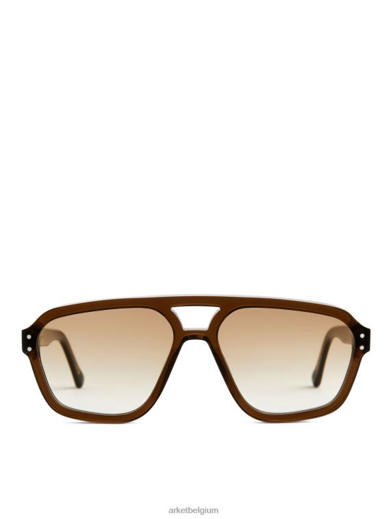 ARKET accessoires 0DXJP636 bruin monokel jet-zonnebril vrouwen