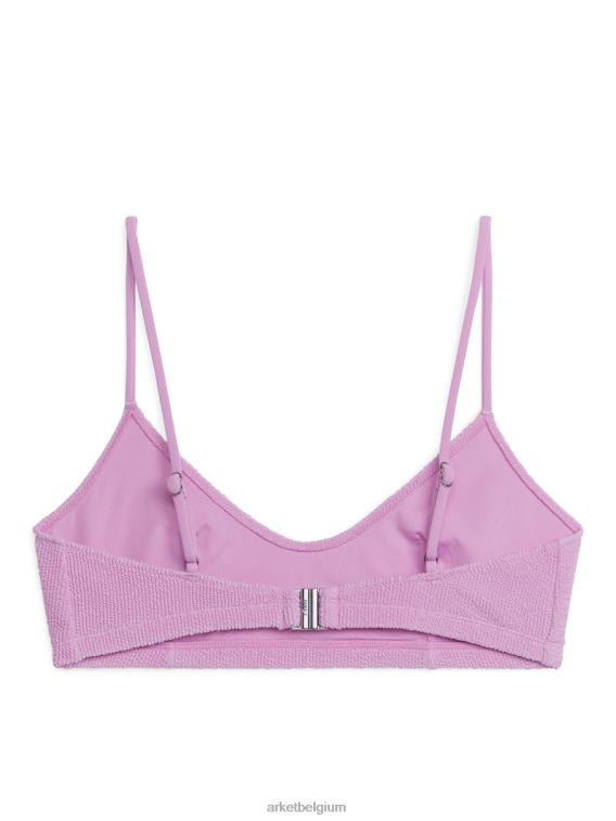 ARKET kleding 0DXJP589 roze Gekreukt bikinitopje vrouwen
