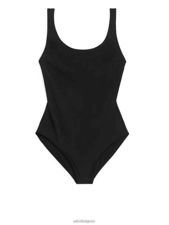 ARKET kleding 0DXJP597 zwart mat badpak vrouwen