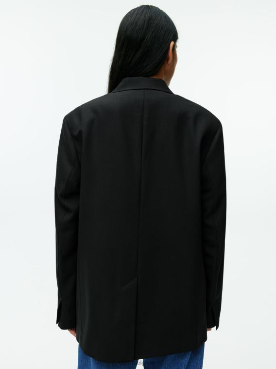 ARKET kleding 0DXJP485 zwart Oversized blazer van keperstof van wolmix vrouwen