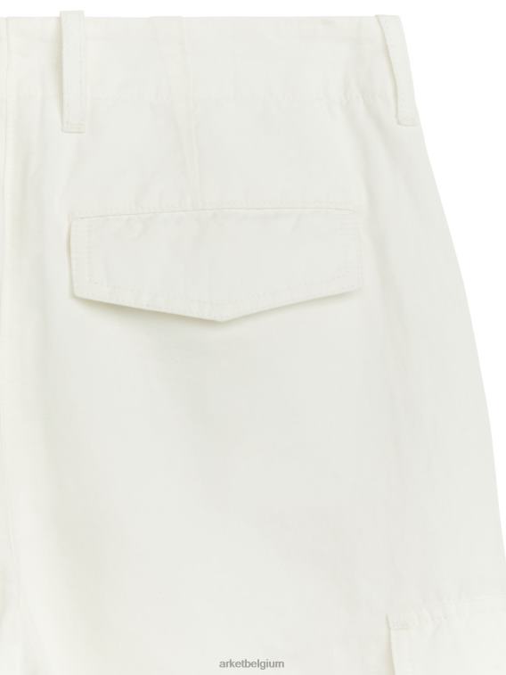 ARKET kleding 0DXJP173 wit cargobroek van linnenmix vrouwen