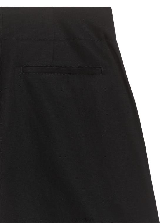 ARKET kleding 0DXJP186 zwart oversized short van linnenmix vrouwen