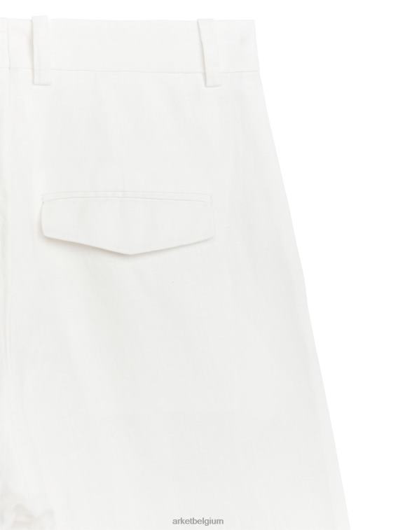 ARKET kleding 0DXJP189 wit linnen broek vrouwen