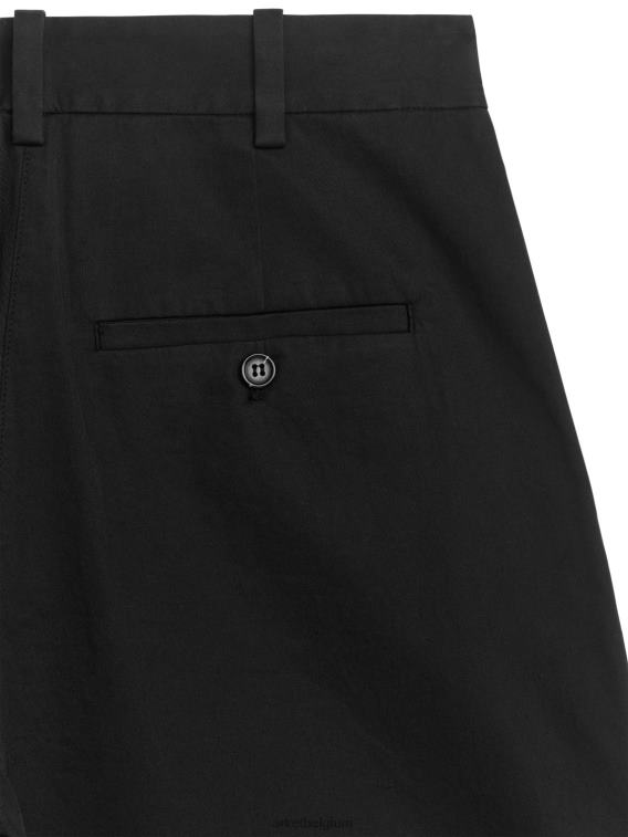 ARKET kleding 0DXJP196 zwart brede rekbare chino vrouwen