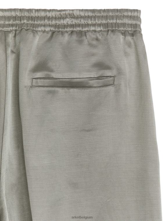 ARKET kleding 0DXJP197 grijs wijde satijnen broek vrouwen
