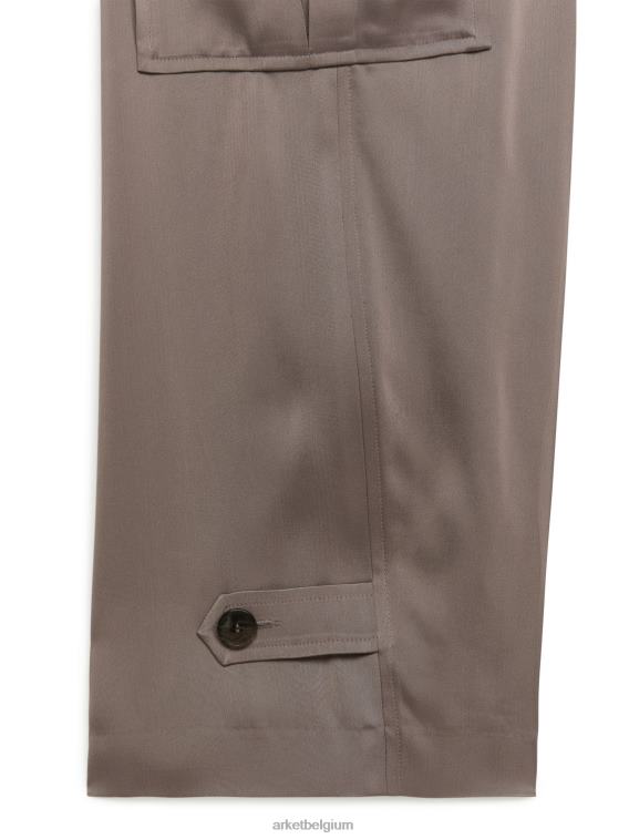 ARKET kleding 0DXJP200 wrat satijnen cargobroek vrouwen