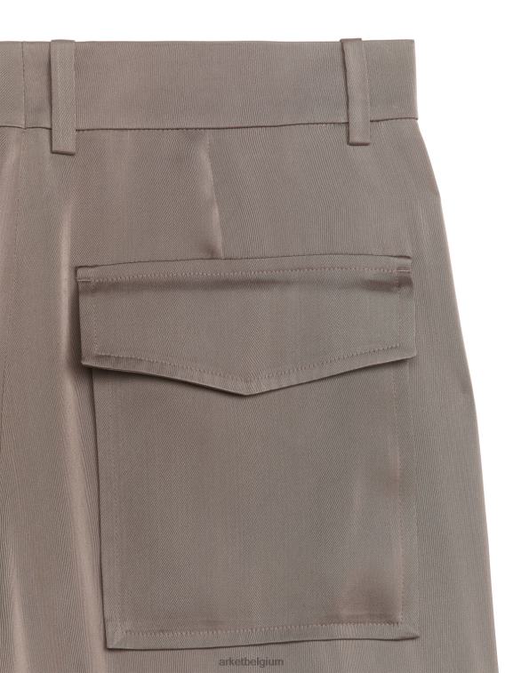 ARKET kleding 0DXJP200 wrat satijnen cargobroek vrouwen