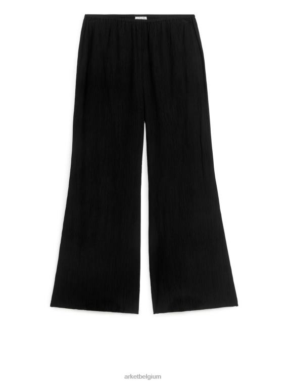 ARKET kleding 0DXJP201 zwart gekreukelde broek vrouwen