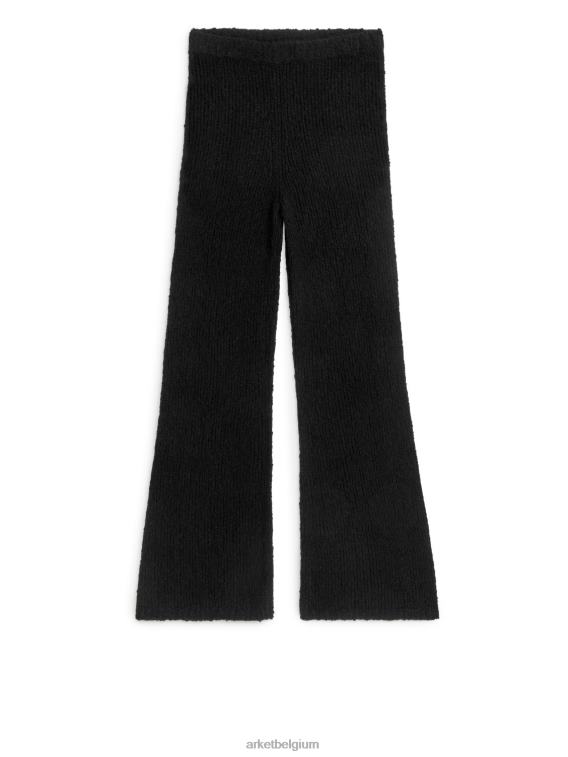 ARKET kleding 0DXJP204 zwart gebreide bouclébroek vrouwen