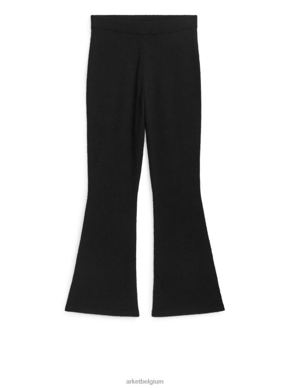 ARKET kleding 0DXJP207 zwart uitlopende bouclébroek vrouwen