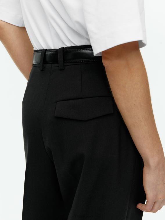 ARKET kleding 0DXJP208 zwart broek van keperstof van wolmix vrouwen