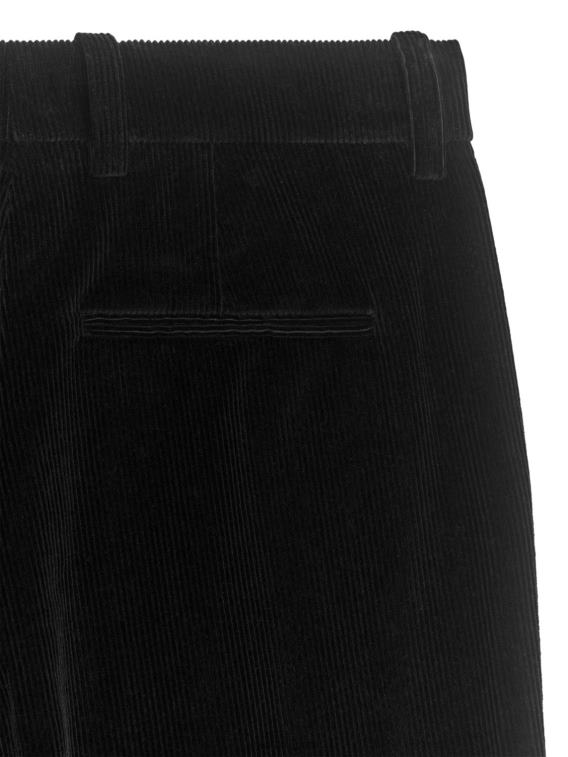 ARKET kleding 0DXJP216 zwart uitlopende corduroy broek vrouwen
