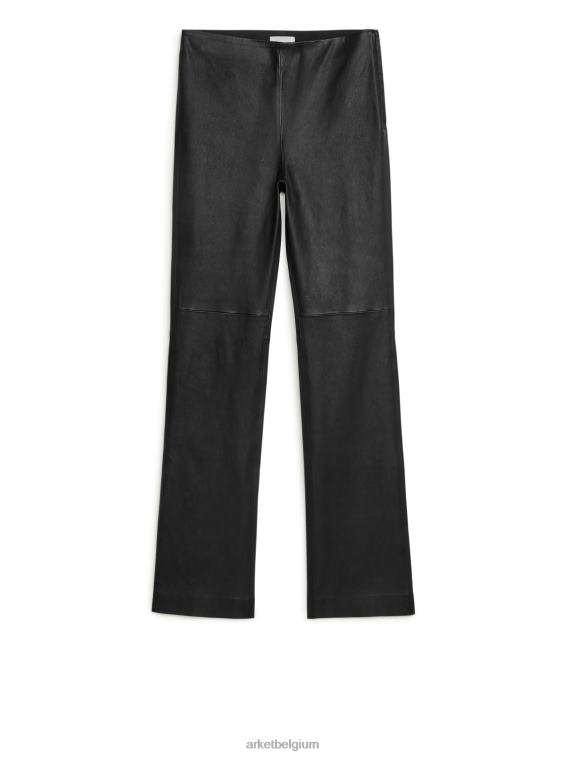 ARKET kleding 0DXJP222 zwart stretch leren broek vrouwen