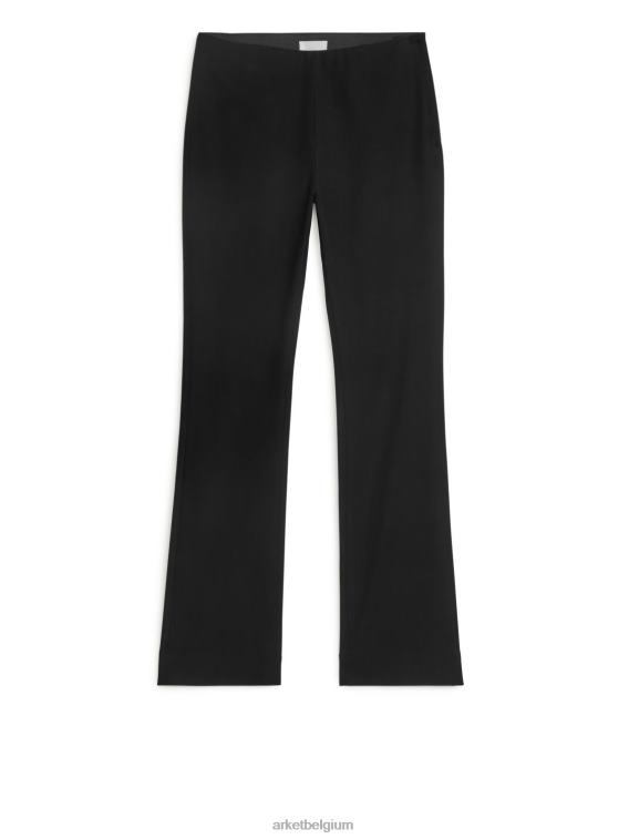 ARKET kleding 0DXJP223 zwart katoenen stretchbroek vrouwen