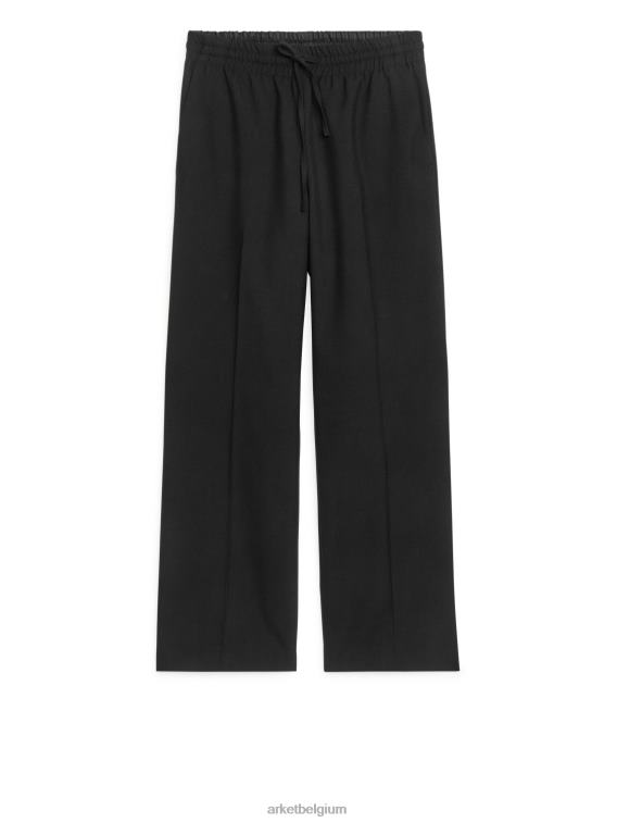ARKET kleding 0DXJP224 zwart wollen hopzakbroek vrouwen