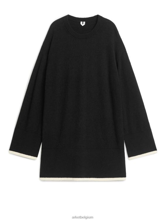 ARKET kleding 0DXJP361 zwart wit bouclé trui vrouwen
