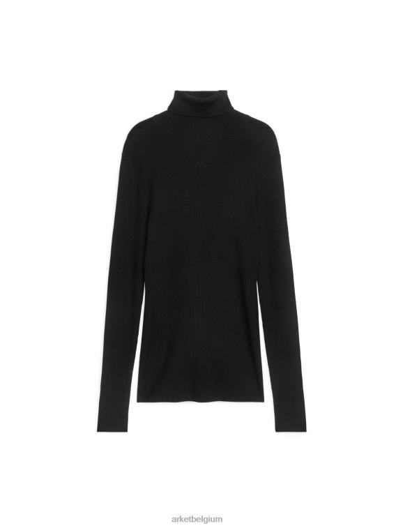 ARKET kleding 0DXJP381 zwart Coltrui van merinowol vrouwen