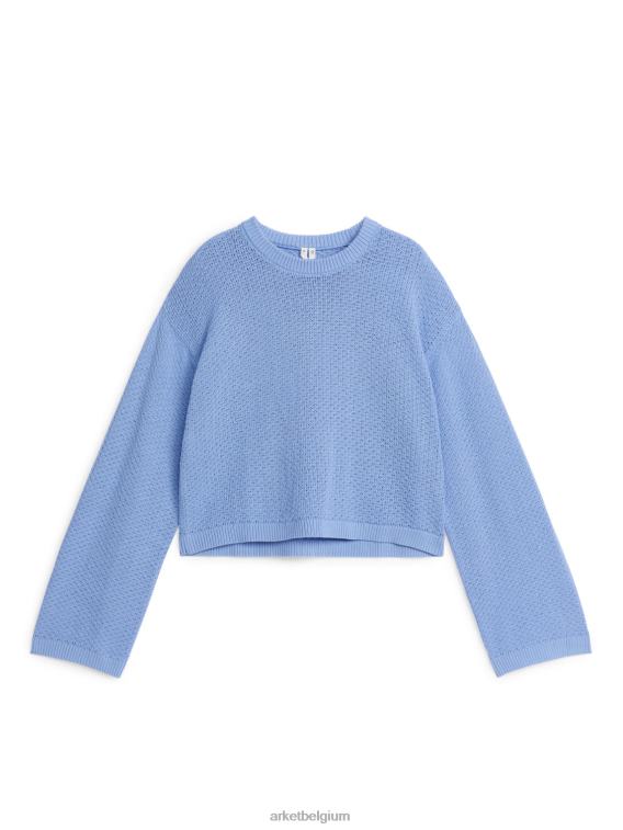 ARKET kleding 0DXJP398 blauw katoenen trui vrouwen