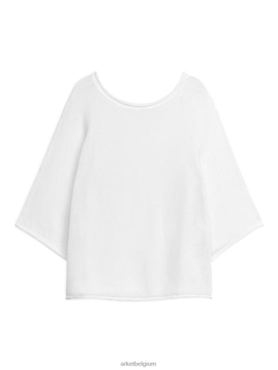 ARKET kleding 0DXJP404 wit gebreide katoenen trui vrouwen