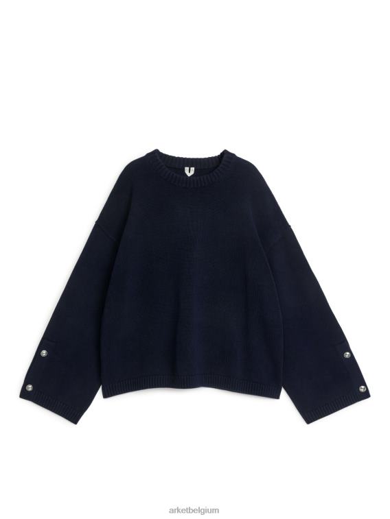 ARKET kleding 0DXJP413 blauw katoenen trui vrouwen