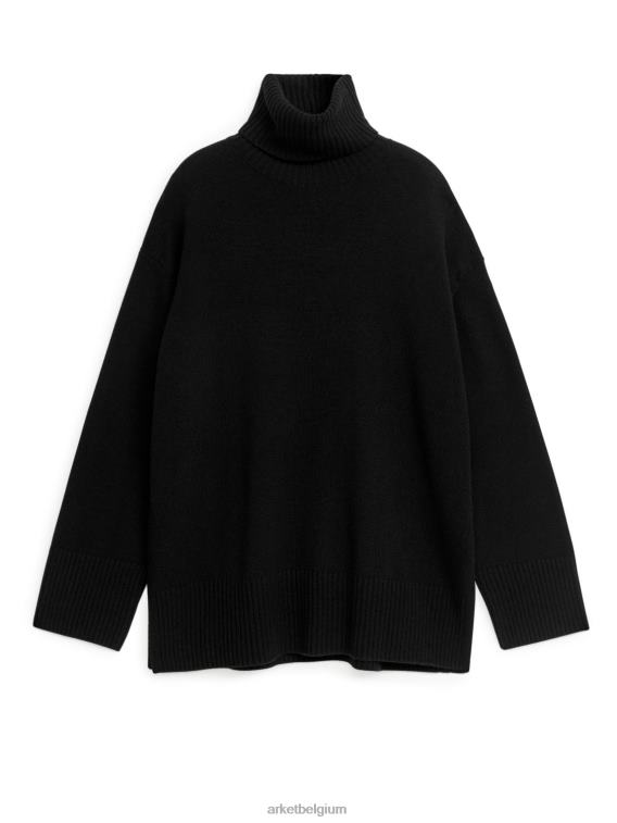 ARKET kleding 0DXJP439 zwart Oversized kasjmier coltrui vrouwen