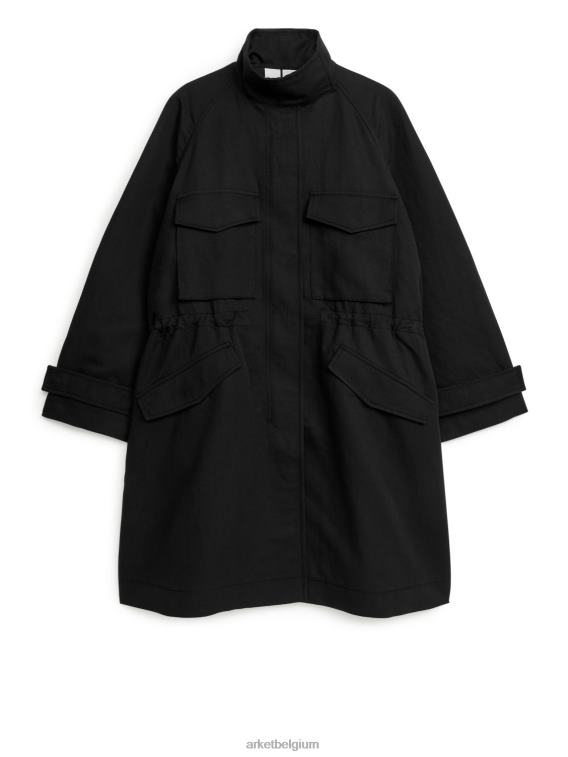ARKET kleding 0DXJP462 zwart jasje met trekkoord vrouwen