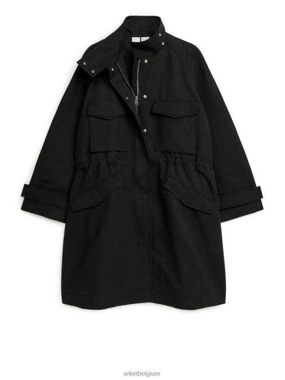 ARKET kleding 0DXJP462 zwart jasje met trekkoord vrouwen
